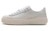Platform Cushioning Lightweight Low Top Skateboard Shoes Women's White 398910-01