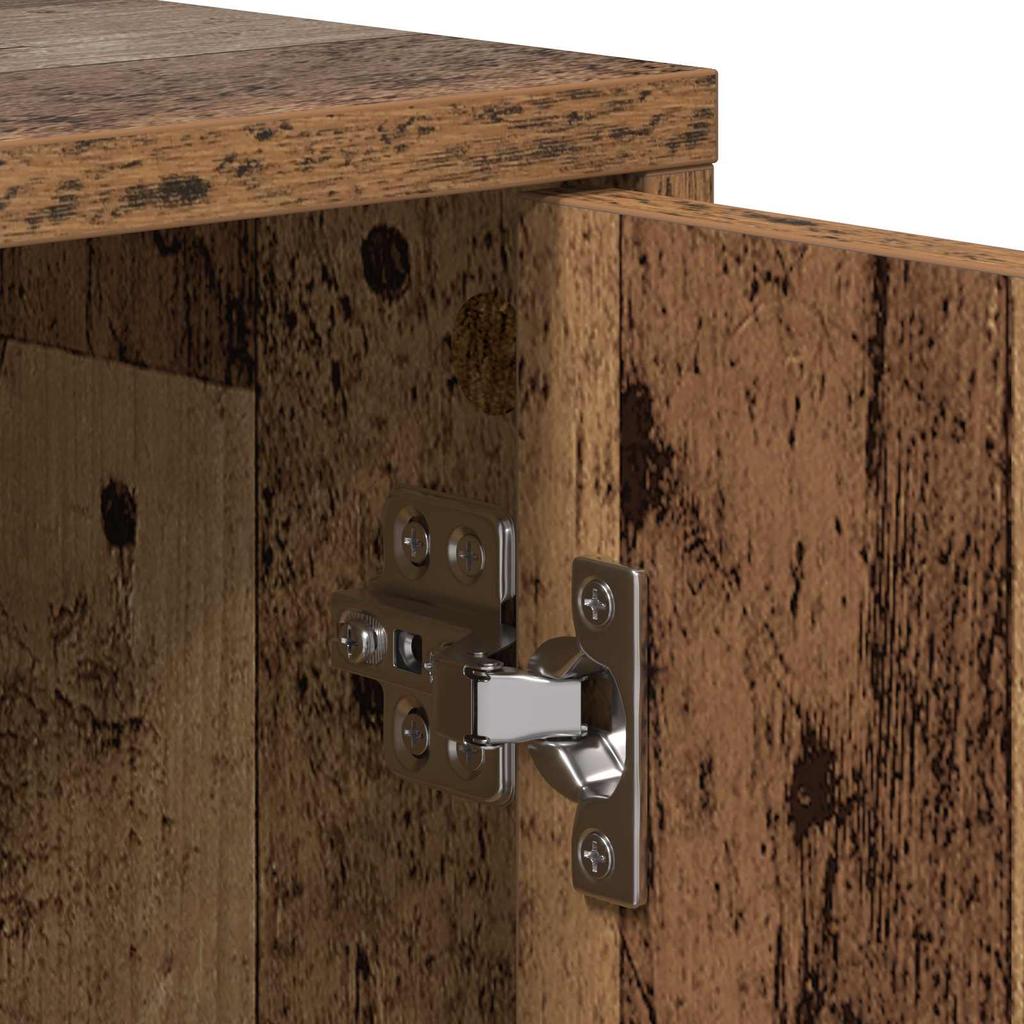 Nightstand Reclaimed Wood Engineered Wood