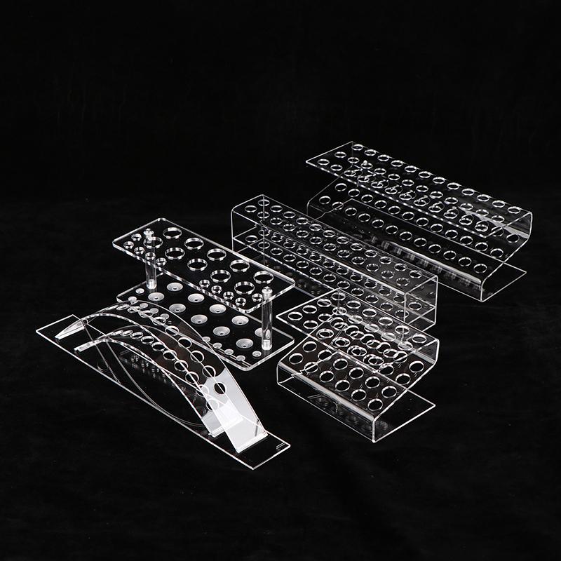 Augenbrauenbürsten-Röhrchen-Ausstellungsstand Wimpernbürsten-Aufbewahrungshalterung Pinzettenhalter Acryl Beauty Makeup Tools Wimpernpflanzung