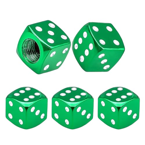 

Колпачки металлические для вентилей шин WALWAL, 5 шт., алюминиевые колпачки на ножки в форме кубиков, универсальная посадка для автомобиля, внедорожника, мотоцикла, велосипеда - усиленное уплотнение и простая установка