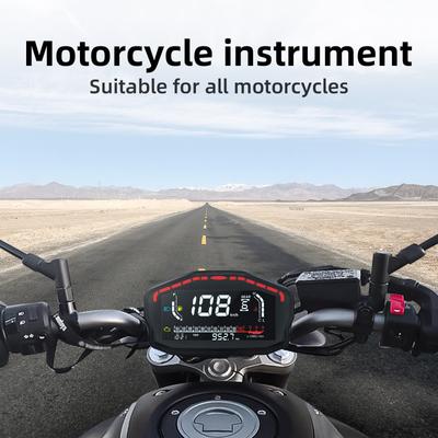 Digital Motorcycle Board Meters Speedometer Adult Gasoline Motorcycles Digital LCD Dash Panel Universal for Suzuki Kawasaki