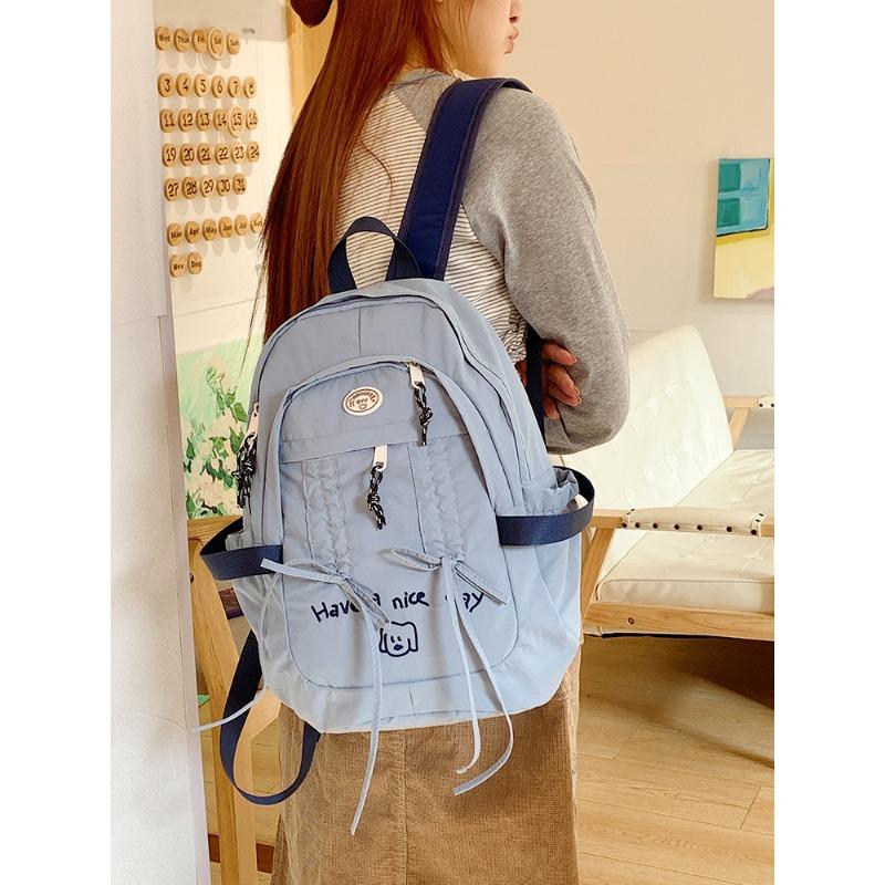 

Студенческий школьный рюкзак большой вместимости, легкий и универсальный новый рюкзак для путешествий в колледжском стиле синий