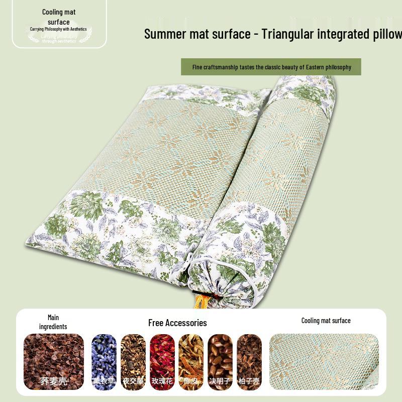 Home Neck Support: Detachable Buckwheat Pillow Set for Health & Comfort