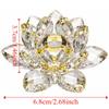 Anti-slip Crystal Lotus Flower 3 Foots Sun Catcher Ornaments Crystal Flower Figurine  Home Decor