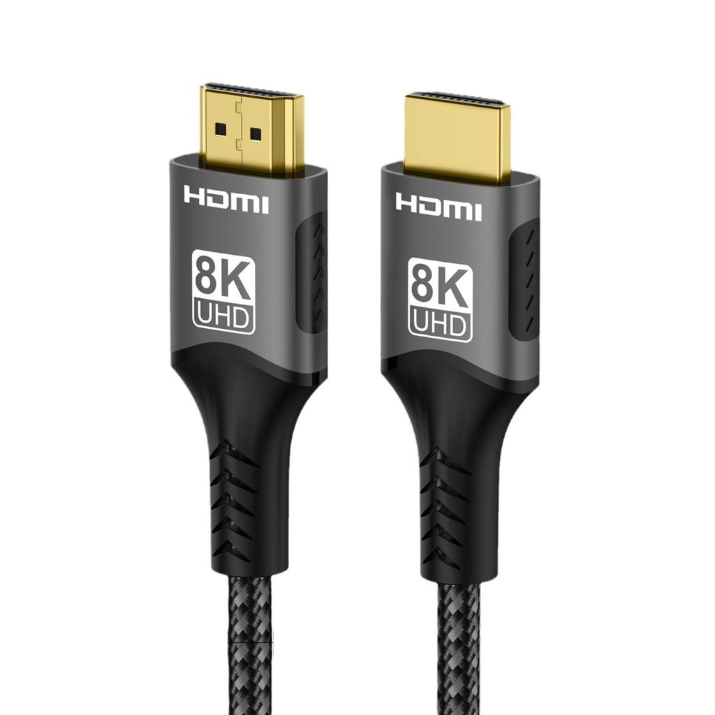 8K60Hz HDMI 2.1 Braided Mesh Cable for High Definition Gaming and eSports.