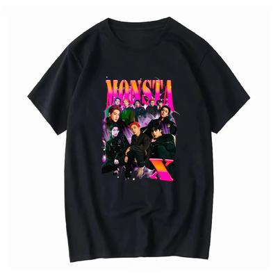 Monsta X  T Shirt Vintage Washed Soft Fashion Stretched Unisex Designer Clothes Versatile Slightly Top for Everyday Wear