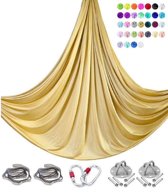 6m Nylon Aerial Yoga Hammock Set for Home and Studio Use