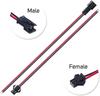 10 Pairs 2/3/4/5pin SM JST 15cm Cable Female/Male Connectors for Led Strip RGB 5050 3528 WS2801 APA02 WS2815 WS2813