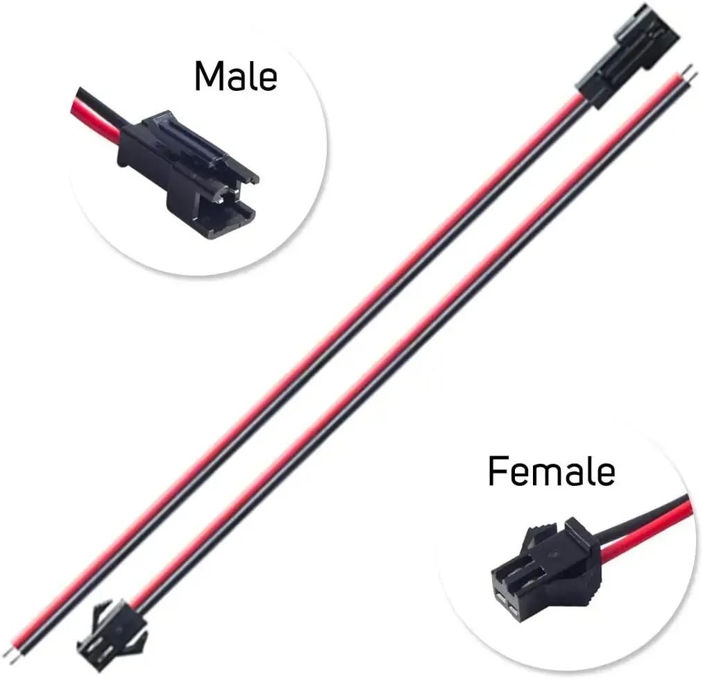 10 Pairs 2/3/4/5pin SM JST 15cm Cable Female/Male Connectors for Led Strip RGB 5050 3528 WS2801 APA02 WS2815 WS2813