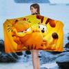 Cute-T-Garfields Microfiber Blanket Quick Drying Beach Towels Oversized Printing Super Absorbent Pool Towel Blanket