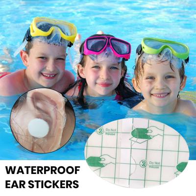 80Pcs Kids Shower Ear Covers Ear Protector Waterproof Breathable Friendly To Skin Elastic Ear Protection Patches for Children Adult