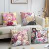 Anime w-WataNare Renako Ajisai Sena Mai Oduka Cushion Cover Soft Pillow Case for Sofa Living Room Home Decor Protective Covers