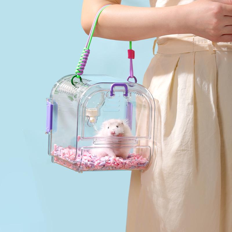 

Transparent Portable Hamster and Sugar Glider Outing Bag