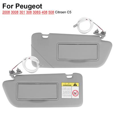 Viseira cinza para peugeot, 2008, 3008, 301, 308, 308s, 408, 508, citroen c5, acessórios para carro