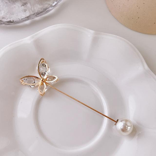 Pin Brooch Set Big Beads Stylish Stylish Clothing Brooches Pearl Lapel Pin Sweater Dress Pin Brooch Pins Badge Women Buckle AccessoriesFashion Jewelry