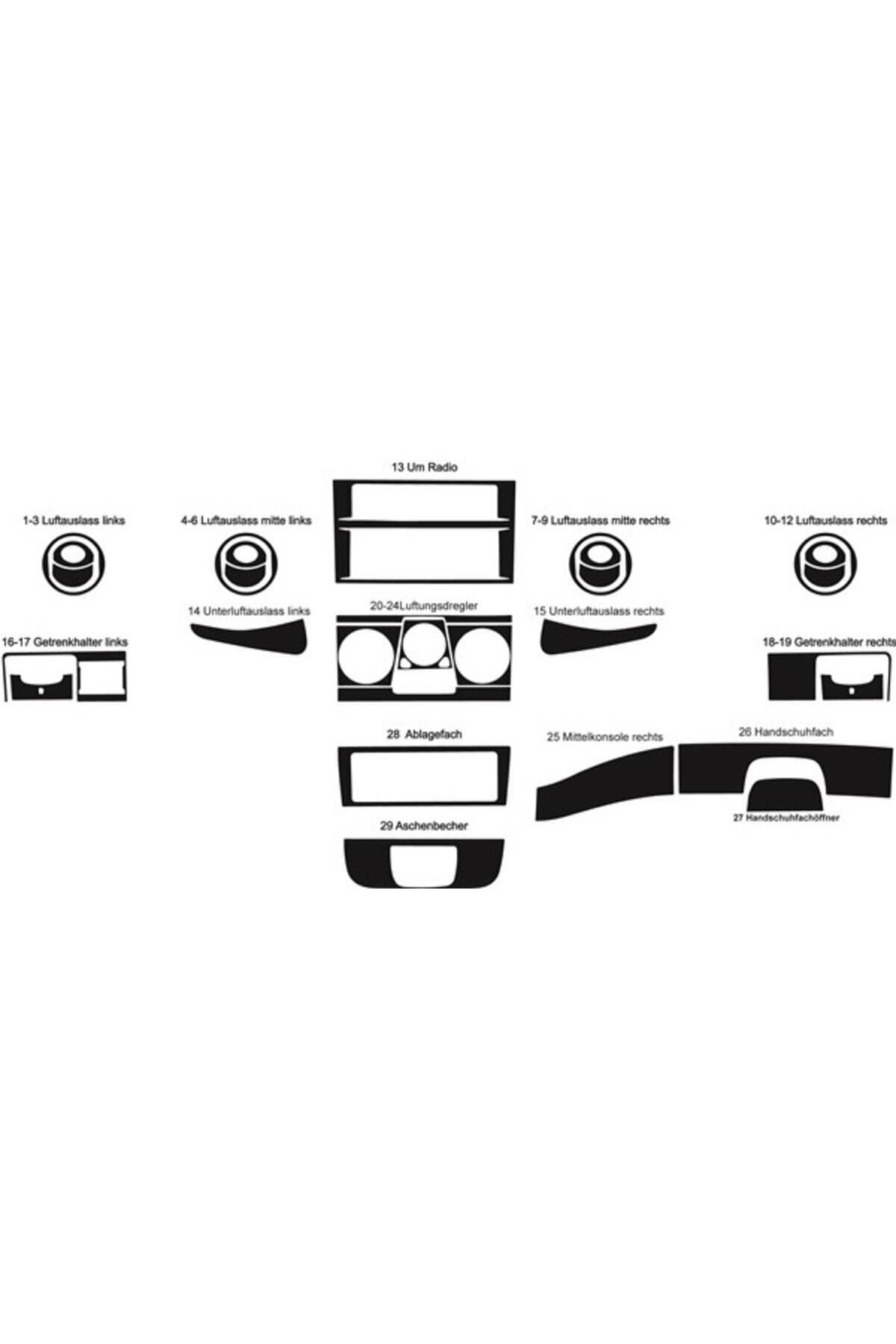 

Iveco Daily 2006 Torpido, Konsol, Trim, Göğüs Kaplama Set Maun Renk Özel Dizayn