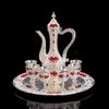 Metal Wine Set Liquor Tray Gift Russian Wine Set High-End European-Style Antique Zinc Wine Jug Wine Glass
