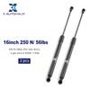 X AUTOHAUX 2-Piece 16-Inch Lift Support Strut Shock Gas Springs for Universal RVs, Trucks, and Boats, Black, 56 Lbs