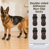 Wear-resistant Bone Pattern Pet Socks Anti-scratch Adjustable Band Puppy Foot Cover Dirt-proof Double-sided Dog Paw Covers