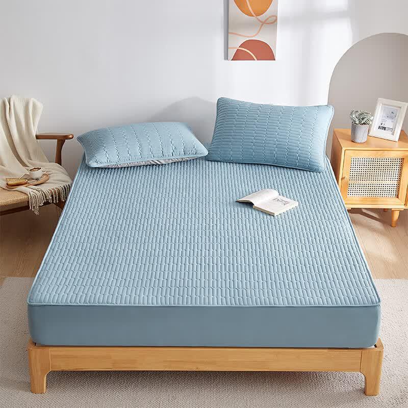 HLA Home Antibacterial Anti-Slip Fitted Sheet
