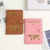 Multi-Functional Leather Passport Holder with Magnetic Buckle & Anti-Theft Card Slots