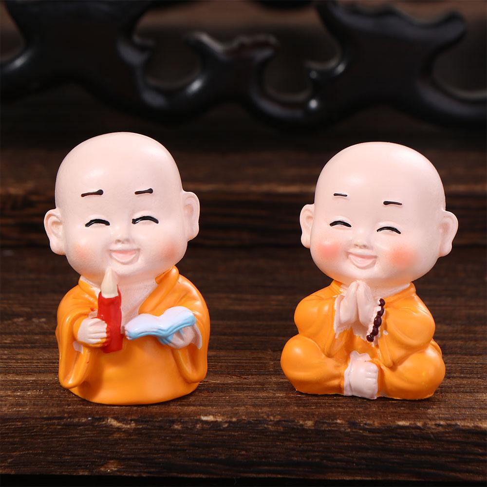 Resin Crafts Mini Cute Desktop Decor Garden Trinkets Small Ornament Buddha Ornaments Mini Figurine
