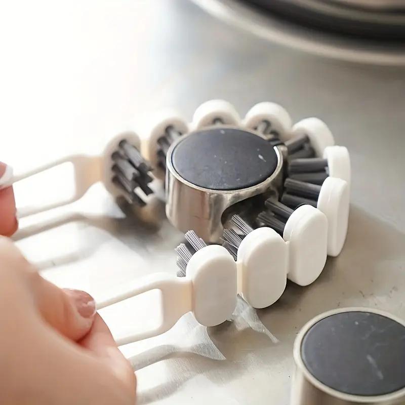 Flexible U-shaped Cleaning Brush for Faucets and Crevices In The Bathroom