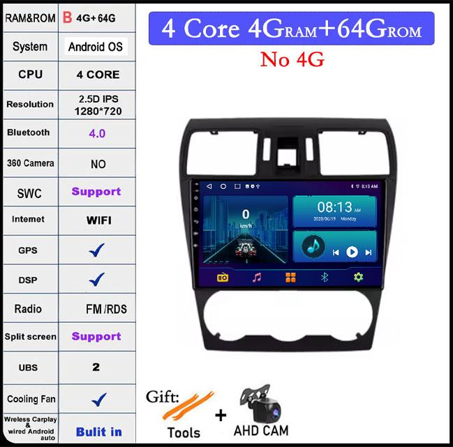 9 Inch For Subaru Forester 4 SJ XV WRX 2012-2015 DSP Android 14 Car Radio Multimedia Video Player Navigation Stereo GPS Monitor