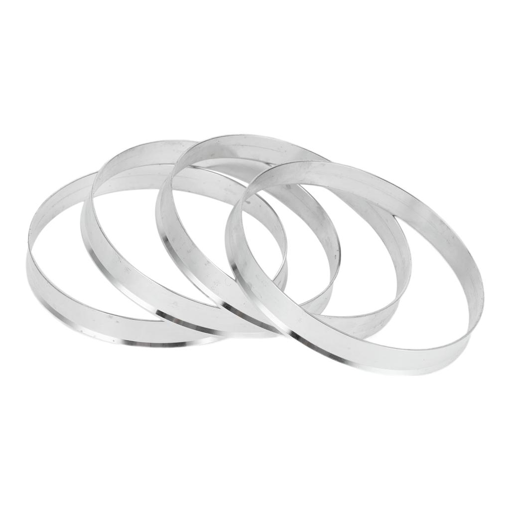 INFINAUTO Hub Centric Rings 72.6mm Inner To 74.1mm Outside Diameter Vehicle Wheel Hub Rings Aluminum Alloy 4pcs