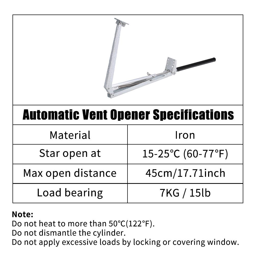 Automatic Vent Opener Greenhouse   Opener Auto Vent Opener Temperature Sensitive Single Spring Vent Opener