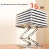 Aluminum Alloy Adjustable Lifting Reading Stand Multifunctional Portable Reading Stand Desk Storage Book Accessories