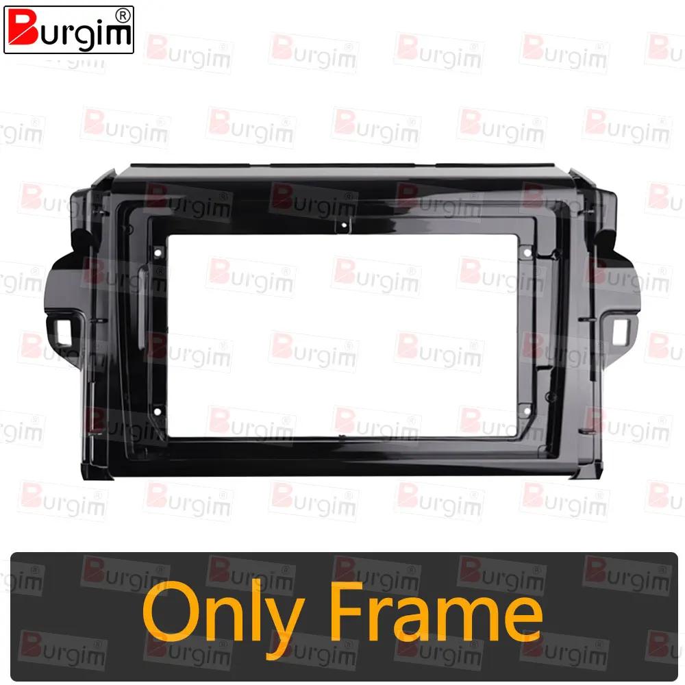 Рамка для автомагнитолы 2DIN 9 дюймов для Toyota Fortuner SW4 2015- Панель стереосистемы Жгут проводов Адаптер питания Кабель Canbus Only Frame