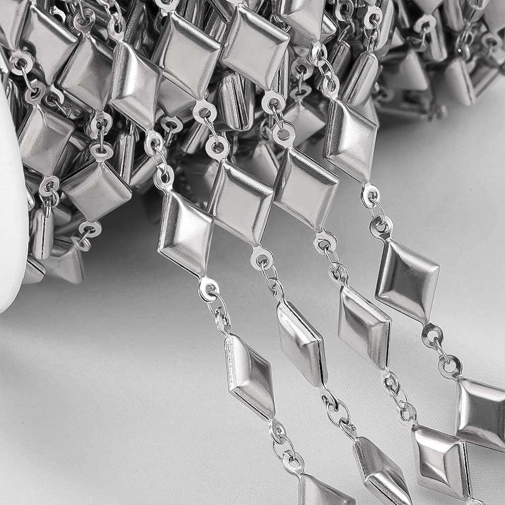 1M Stainless Steel Hip Hop Punk Butterfly Heart Ocean Shell Chain DIY Jewelry Necklace Bracelet Gold Plated Necklace Components