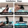 Universal Car Sunglasses Clip Card Ticket Holder for Car Sunshades Magnetic Leather Storage Boxs Car Universal Accessories