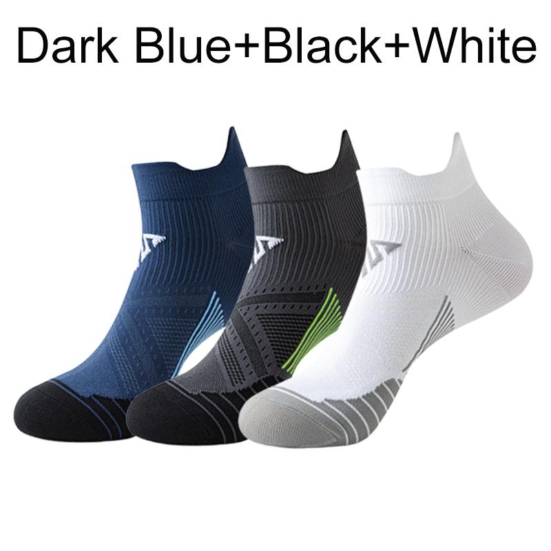 3 Pairs Sports Socks For Men Women Breathable Running Socks Quick Dry Anti-friction Marathon Ankle Socks Cycling Gym Fitness New