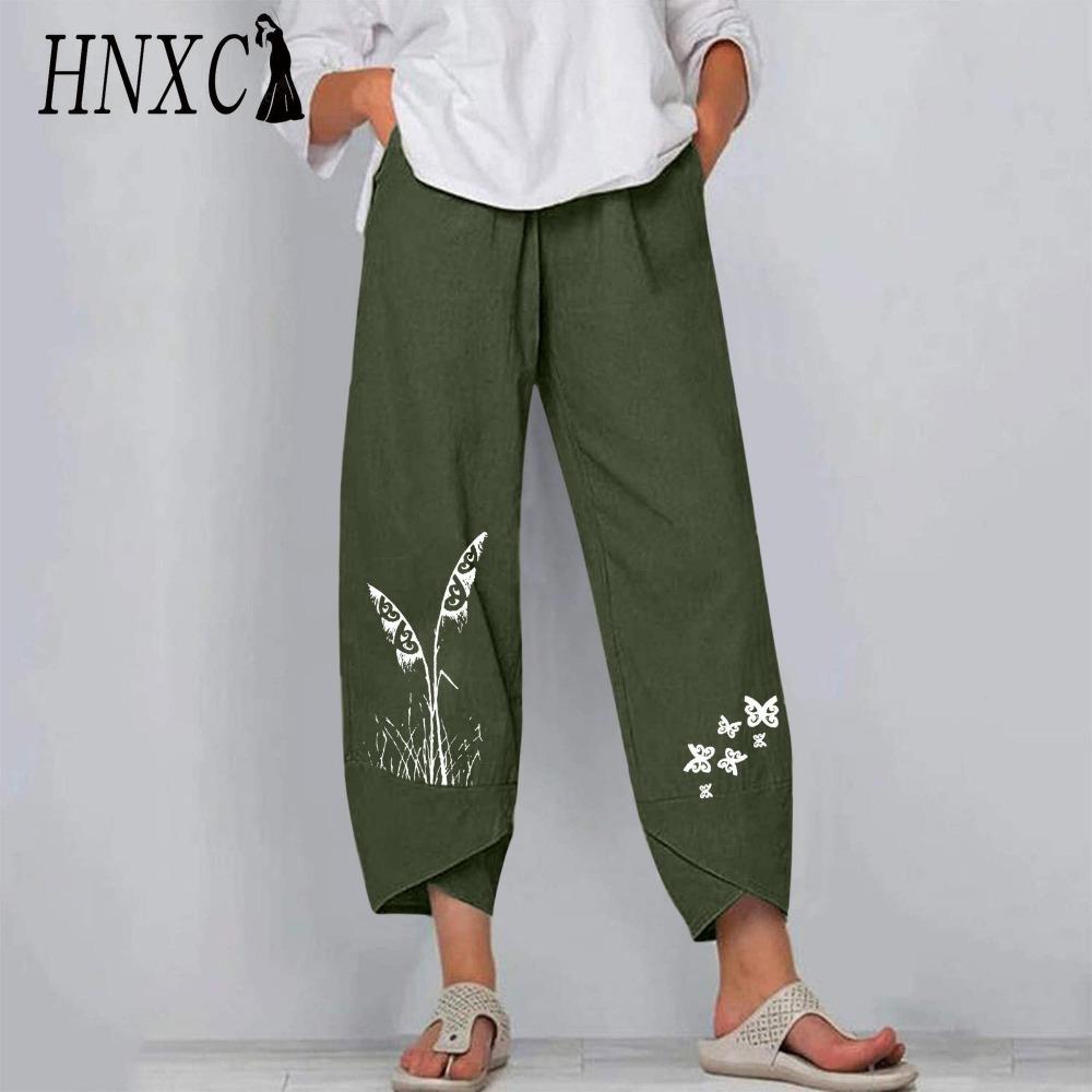 

HNXC 4 цвета Женская мода Повседневные Хлопок Лен Большой размер Длинные Брюки Однотонные Широкие Штаны гаремы Свободные Однотонные Брюки XXXXXL зелёный