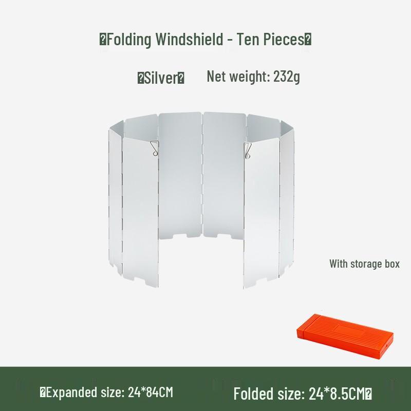 Portable Three-Fold Windshield Camping Stove - Large Heat Concentrator