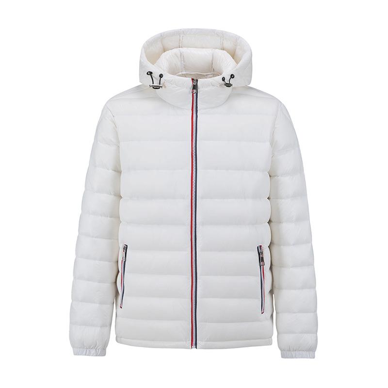 

Winter hooded loose couple fashion trend versatile down jacket men s and women s down jacket tooling youth student jacket 3XL білий