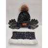Children's Knitted Hat, Scarf, Gloves, Three Piece Set, Autumn and Winter New Item, Fur Ball Baby