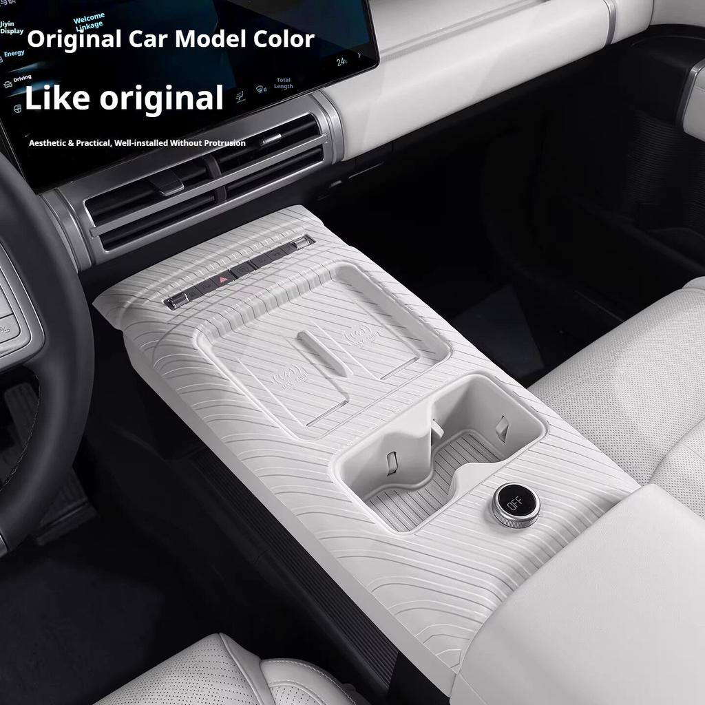 For BYD Ti 7 Leopard 7 Car Silicone Pad for Central Control Gear Shift Multi-functional Scratch-resistant Modify Car Accessories