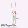 Collana Pesce Stile Boho Y2K per Donna Set da 3 Pezzi Carino Choker Stella Cuore Collari in Pietra Naturale Gioielli Estivi Trendy da Donna a Catena Lunga