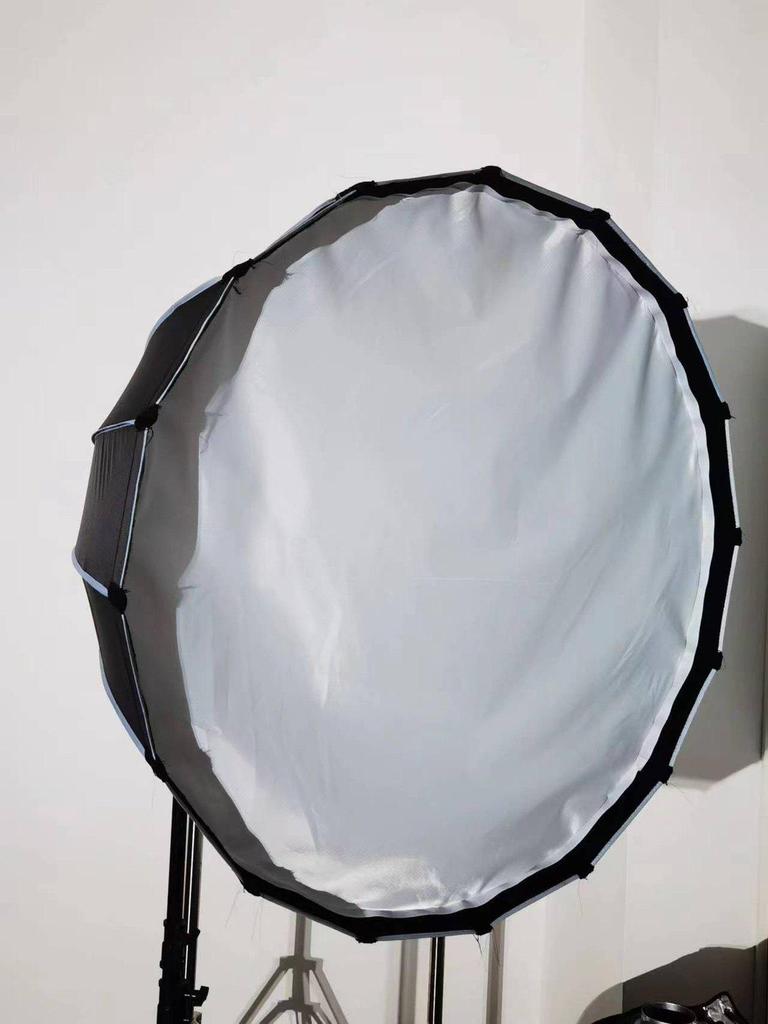 120CM Quick-Release Parabolic Softbox with Bowens Mount and Portable Honeycomb Grid Diffuser.