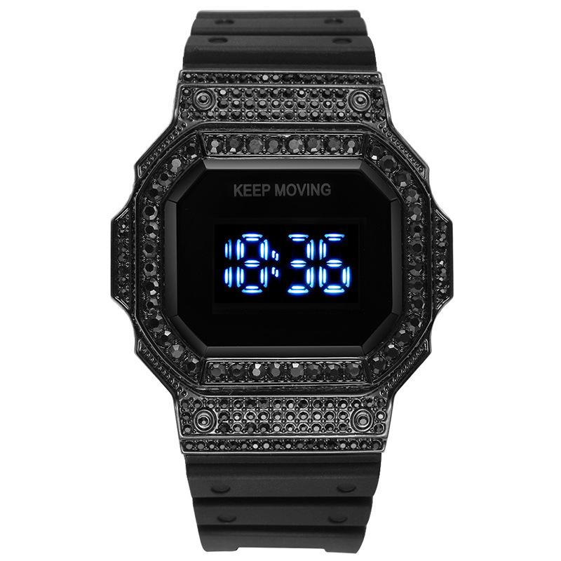 Мужчины Женщины Цифровые Часы С Подсветкой Недели Отображение Даты Циферблат Цифры — фото 12