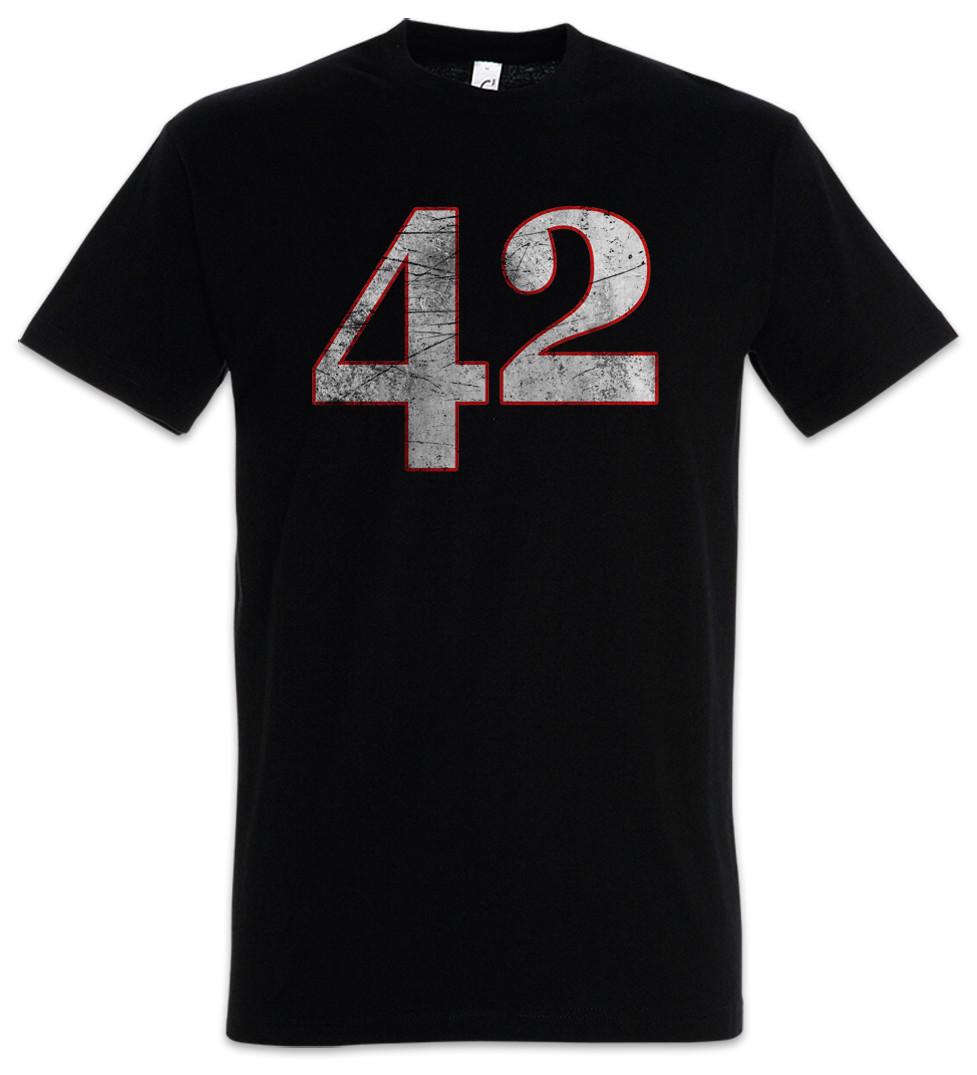 42 T-Shirt Mens Womens Tees Top The Hitchhiker s Number Guide to the Answer Galaxy Fun Geek Nerd M