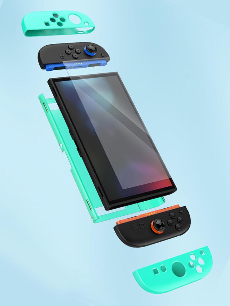 For NS2 PC Console Protective Case with Screen Film Split TPU Protective Cover Anti-Fall Gamepad Protect Shell Gift for Friends