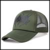 Street CZ825 [White Fang] Cap, Hat, Mesh, Style, Breathable, Fashionable, Stylish, Men's, (Black)