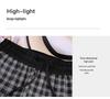 Summer Plus Size Plaid Wide-Leg Pants - Korean Style, Loose, Slimming, Meat-Concealing