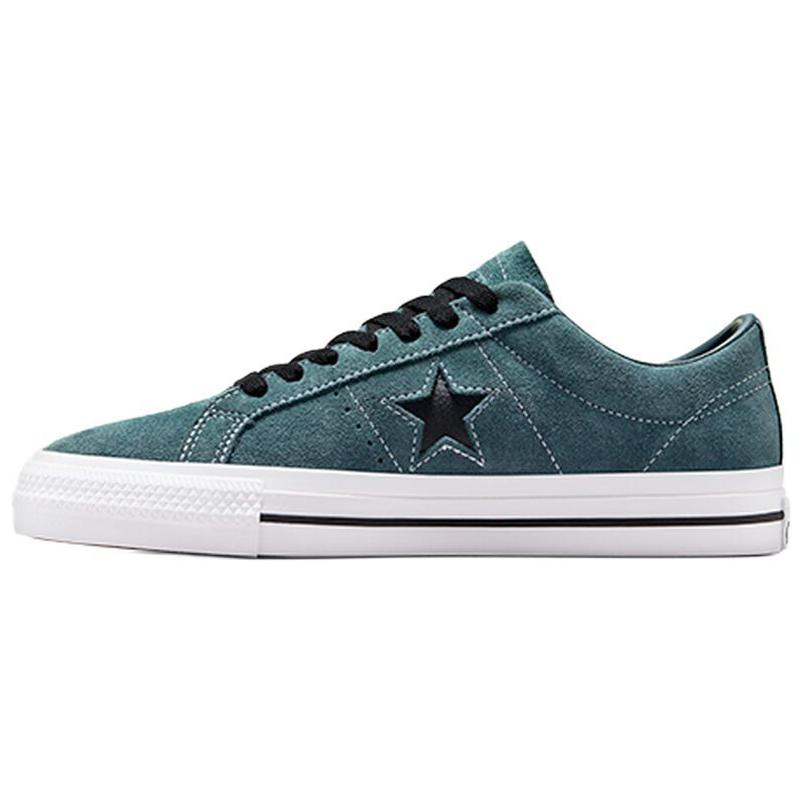 Converse One Star Pro Suede Low True Nature Unisex Sneakers Green Black White A10576C