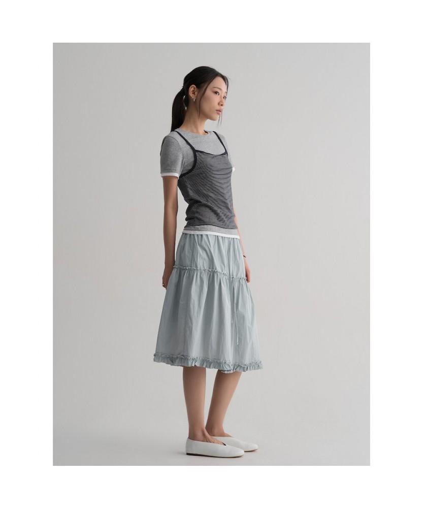 8seconds Striped Layered Jersey Top Navy