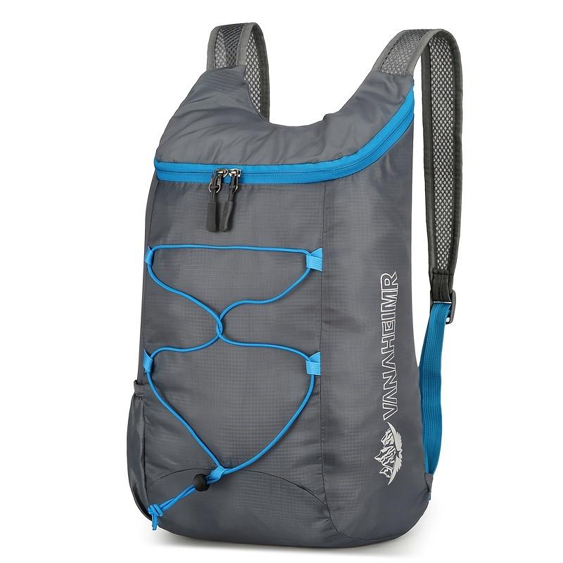 Small Portable Multifunctional Sports Backpack, Foldable Lightweight Waterproof Storage Bag For Men Outdoor Camping Hiking Travel Backpack